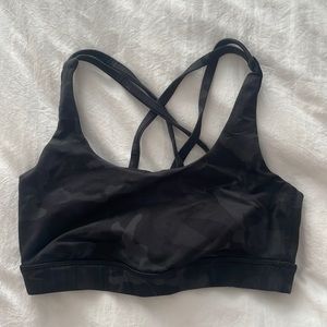 Lululemon Black camo energy bra